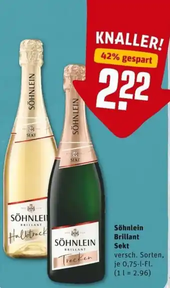 REWE PETZ Söhnlein Brillant Sekt 0,75L Angebot