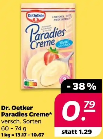NETTO Dr. Oetker Paradies Creme Angebot