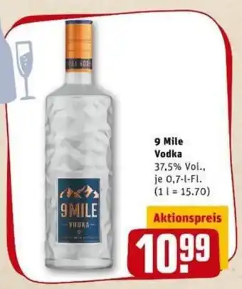 REWE PETZ 9 Mile Vodka 0,7L Angebot