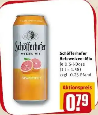 REWE PETZ Schöfferhofer Hefeweizen Mix 0,5L Angebot