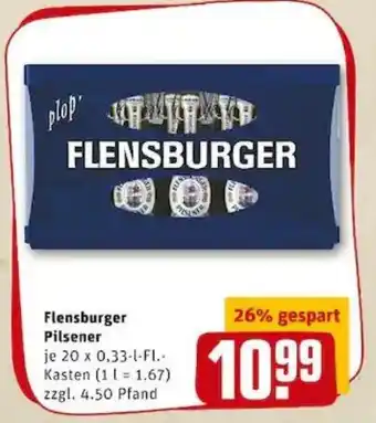 REWE PETZ Flensburger Pilsener 20x0,33L Angebot