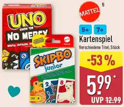 Aldi Nord MATTEL Kartenspiel Angebot