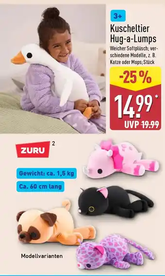 Aldi Nord Kuscheltier Hug-a-Lumps Angebot