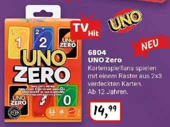 Idee+Spiel MATTEL 6804 UNO Zero Angebot
