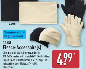Aldi Nord CRANE Fleece-Accessoire(s) Angebot