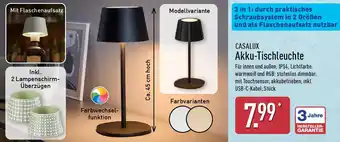 Aldi Nord CASALUX Akku-Tischleuchte Angebot