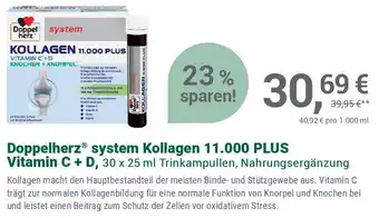 Alliance Healthcare Doppelherz system Kollagen 11.000 PLUS Vitamin C + D Angebot
