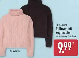 Aldi Nord UP2FASHION Pullover mit Zopfmuster Angebot