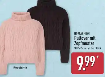 Aldi Nord UP2FASHION Pullover mit Zopfmuster Angebot