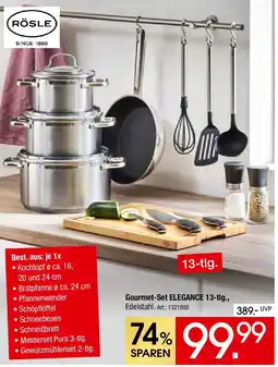 Zurbrüggen RÖSLE Gourmet-Set ELEGANCE 13-tlg. Angebot