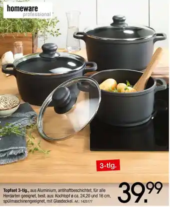 Zurbrüggen homeware professional Topfset 3-tlg. Angebot