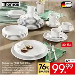 Zurbrüggen Thomas Kombiservice TREND Weiß, 30-tlg. Angebot