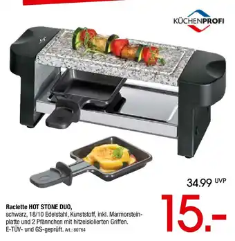 Zurbrüggen KÜCHENPROFI Raclette HOT STONE DUO, Angebot