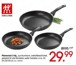 Zurbrüggen ZWILLING Pfannenset 3-tlg. Angebot