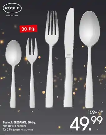 Zurbrüggen RÖSLE Besteck ELEGANCE, 30-tlg. Angebot