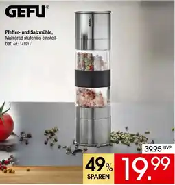 Zurbrüggen GEFU Pfeffer und Salzmühle Angebot