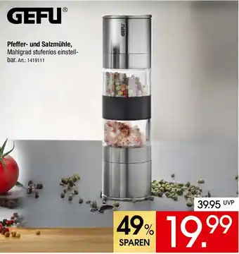 Zurbrüggen GEFU Pfeffer und Salzmühle Angebot