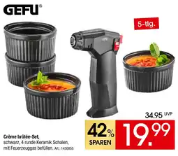 Zurbrüggen GEFU Crème brûlée-Set Angebot