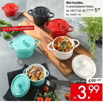 Zurbrüggen LE CREUSET Mini Cocotten Angebot
