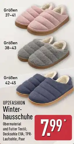 Aldi Nord UP2FASHION Winterhausschuhe Angebot
