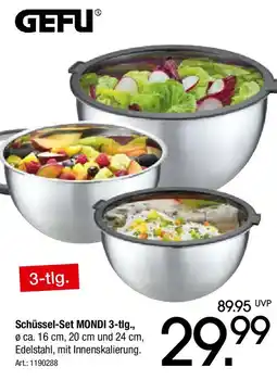 Zurbrüggen GEFU Schüssel-Set MONDI 3-tlg. Angebot