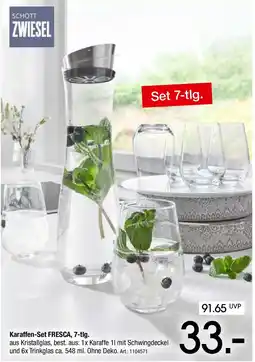 Zurbrüggen SCHOTT ZWIESEL Karaffen-Set FRESCA, 7-tlg. Angebot
