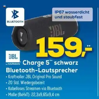 Euronics JBL Charge 5 schwarz Bluetooth Lautsprecher Angebot