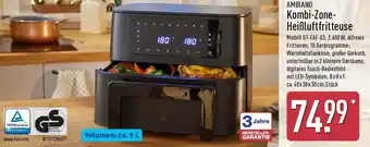 Aldi Nord AMBIANO Kombi-Zone Heißluftfritteuse Angebot