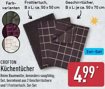 Aldi Nord CROFTON Küchentücher Angebot