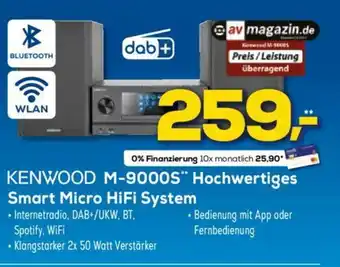 Euronics Kenwood M-9000S Hochwertiges Smart Micro Hi-Fi System Angebot