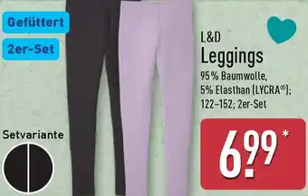 Aldi Nord L&D Leggings Angebot