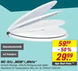 toom Baumarkt WC-Sitz „WOW"/,,White" Angebot