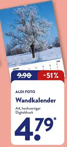Aldi Nord ALDI FOTO Wandkalender Angebot