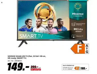 Saturn Hisense smart tv Angebot