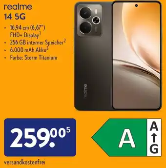 Aldi Nord realme 14 5G Angebot