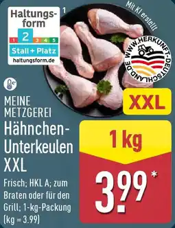 Aldi Nord MEINE METZGEREI Hähnchen Unterkeulen XXL Angebot