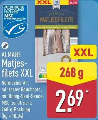 Aldi Nord ALMARE Matjesfilets XXL Angebot