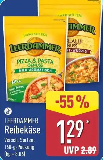 Aldi Nord LEERDAMMER Reibekäse Angebot