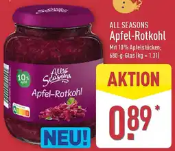 Aldi Nord ALL SEASONS Apfel-Rotkohl Angebot