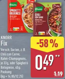 Aldi Nord KNORR Fix Angebot