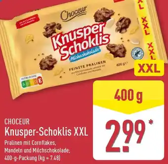 Aldi Nord CHOCEUR Knusper-Schoklis XXL Angebot