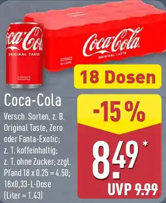 Aldi Nord Coca-Cola Angebot