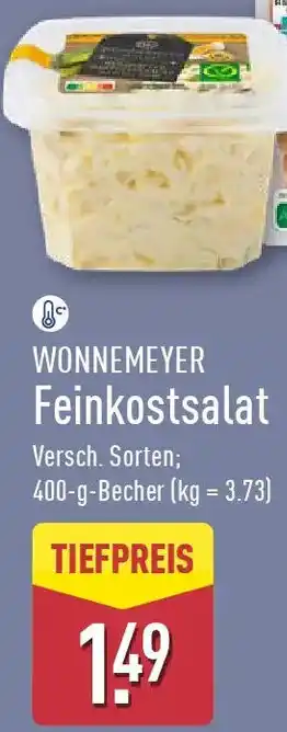 Aldi Nord WONNEMEYER Feinkostsalat Angebot