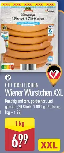 Aldi Nord GUT DREI EICHEN Wiener Würstchen XXL Angebot