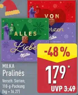 Aldi Nord MILKA Pralinés Angebot