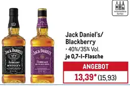 METRO Jack Daniel's/ Blackberry Angebot
