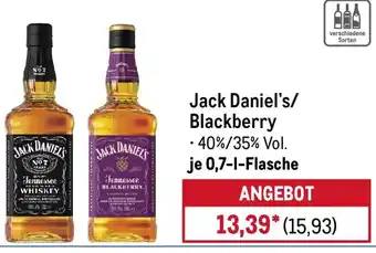 METRO Jack Daniel's/ Blackberry Angebot