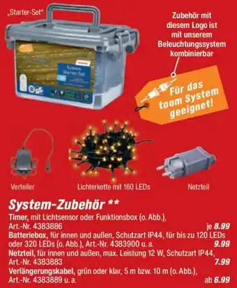 toom Baumarkt System-Zubehör Angebot