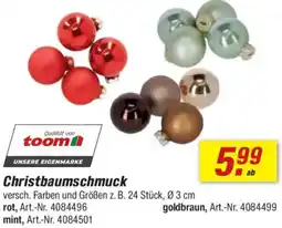 toom Baumarkt Christbaumschmuck Angebot