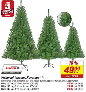 toom Baumarkt Weihnachtsbaum „Keystone" Angebot